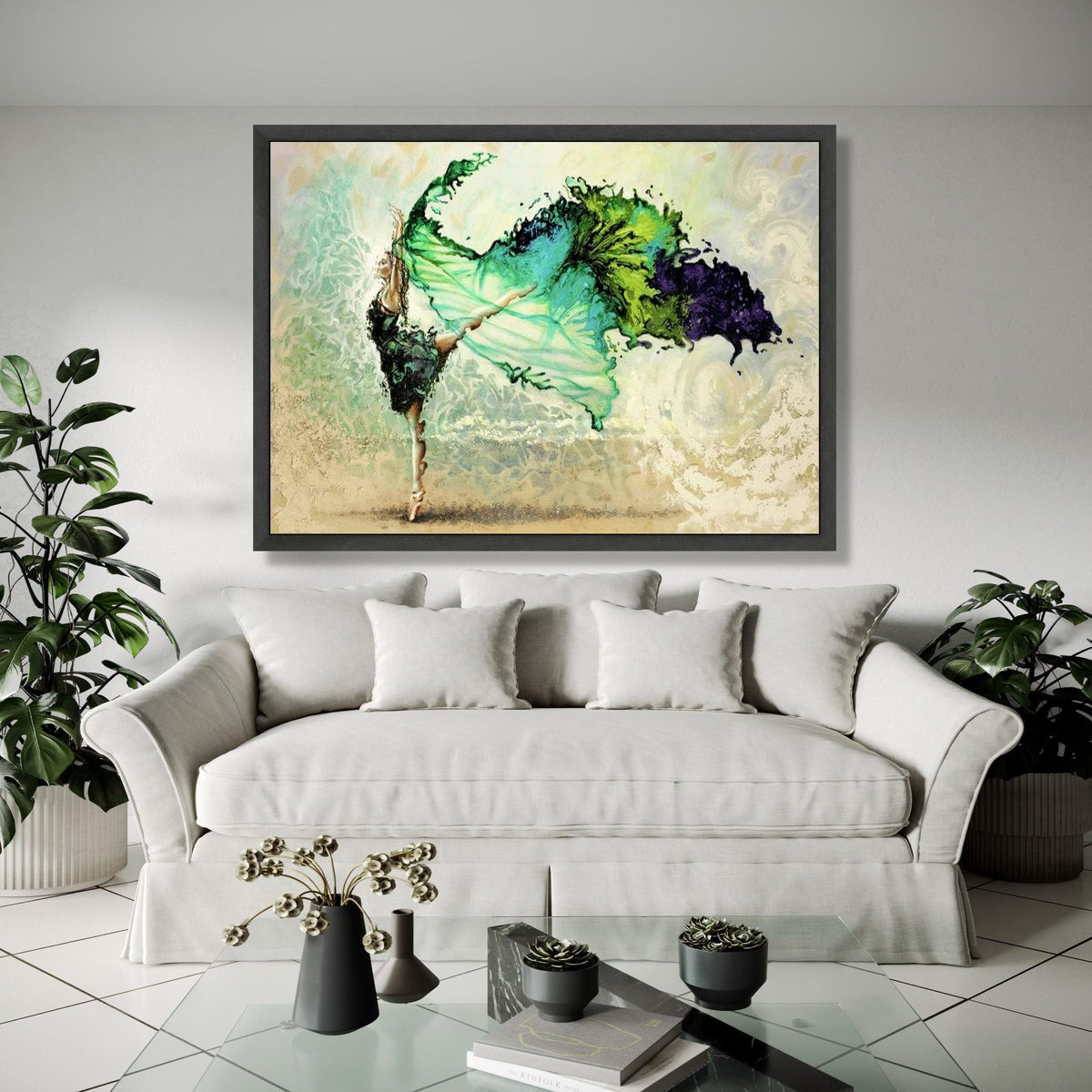 Elegant Ballet Dancer Canvas, Abstract Dance Art, Fluid Motion Wall Art, Modern Contemporary Canvas, Graceful Gift Art, Home Decor, Print