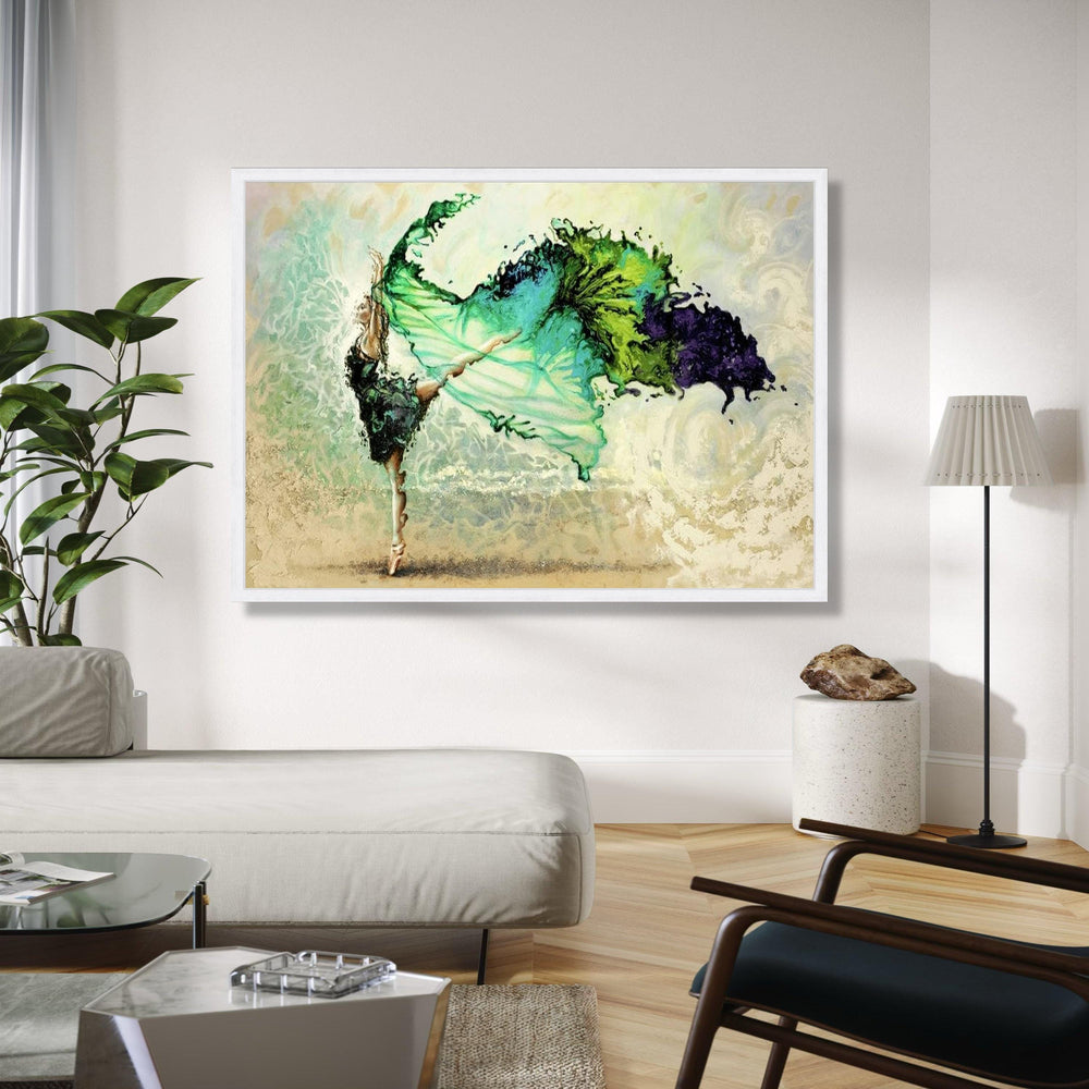 Elegant Ballet Dancer Canvas, Abstract Dance Art, Fluid Motion Wall Art, Modern Contemporary Canvas, Graceful Gift Art, Home Decor, Print