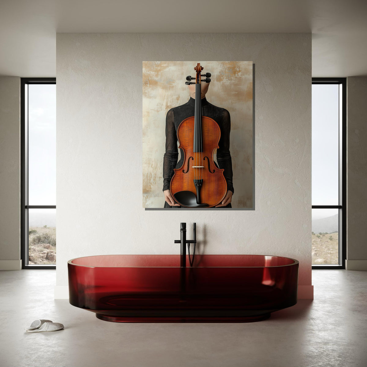 Minimalist Cello Portrait Canvas, Elegant String Instrument Art, Rustic Musical Wall Decor, Modern Musician Artwork, Cello Wall Print