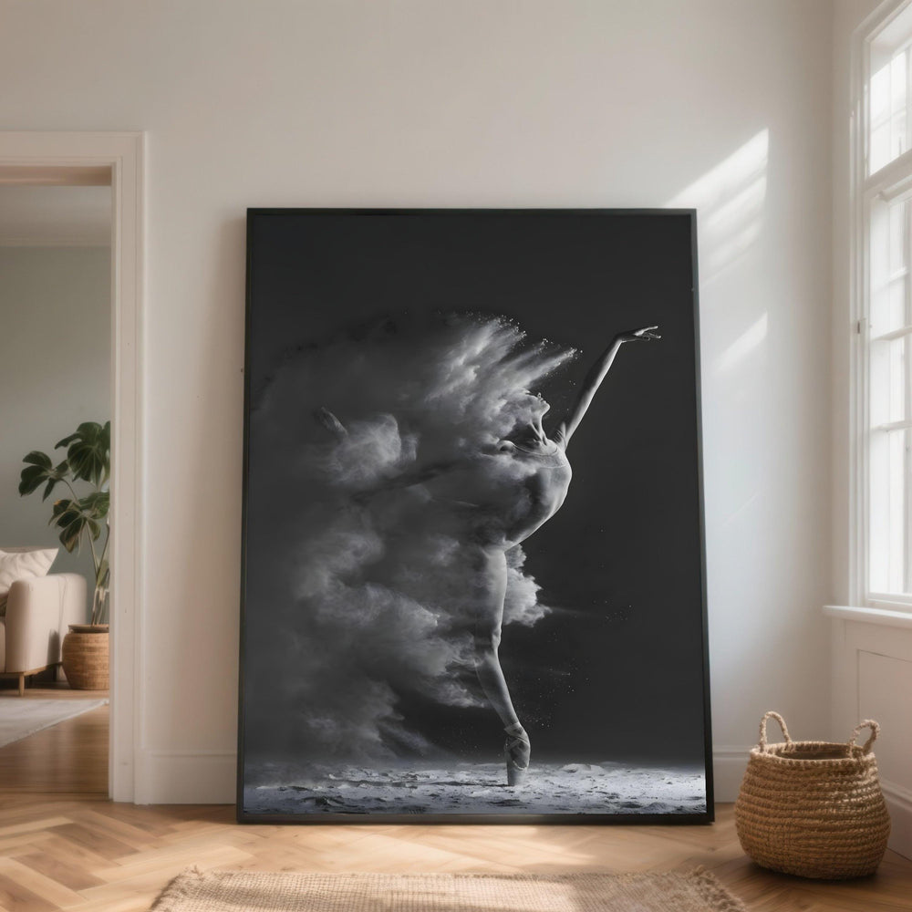 Ballerina Canvas Print, Abstract Dance, Modern Wall Art