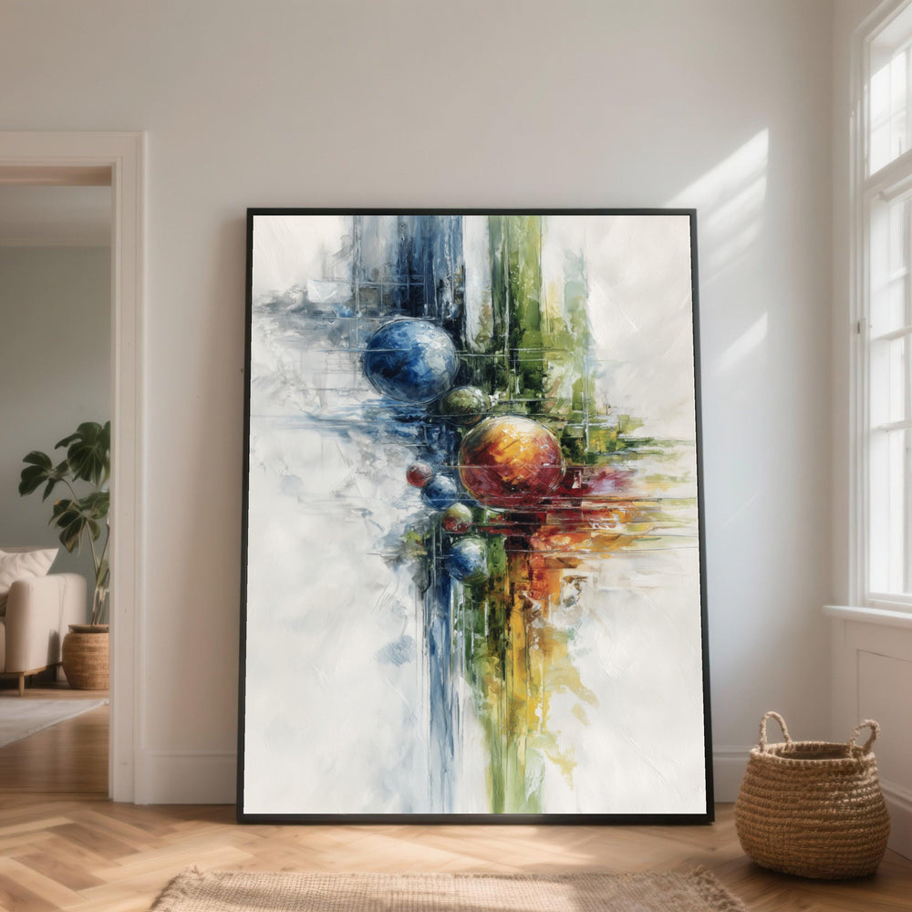 Abstract Spheres Canvas Art, Modern Home Decor
