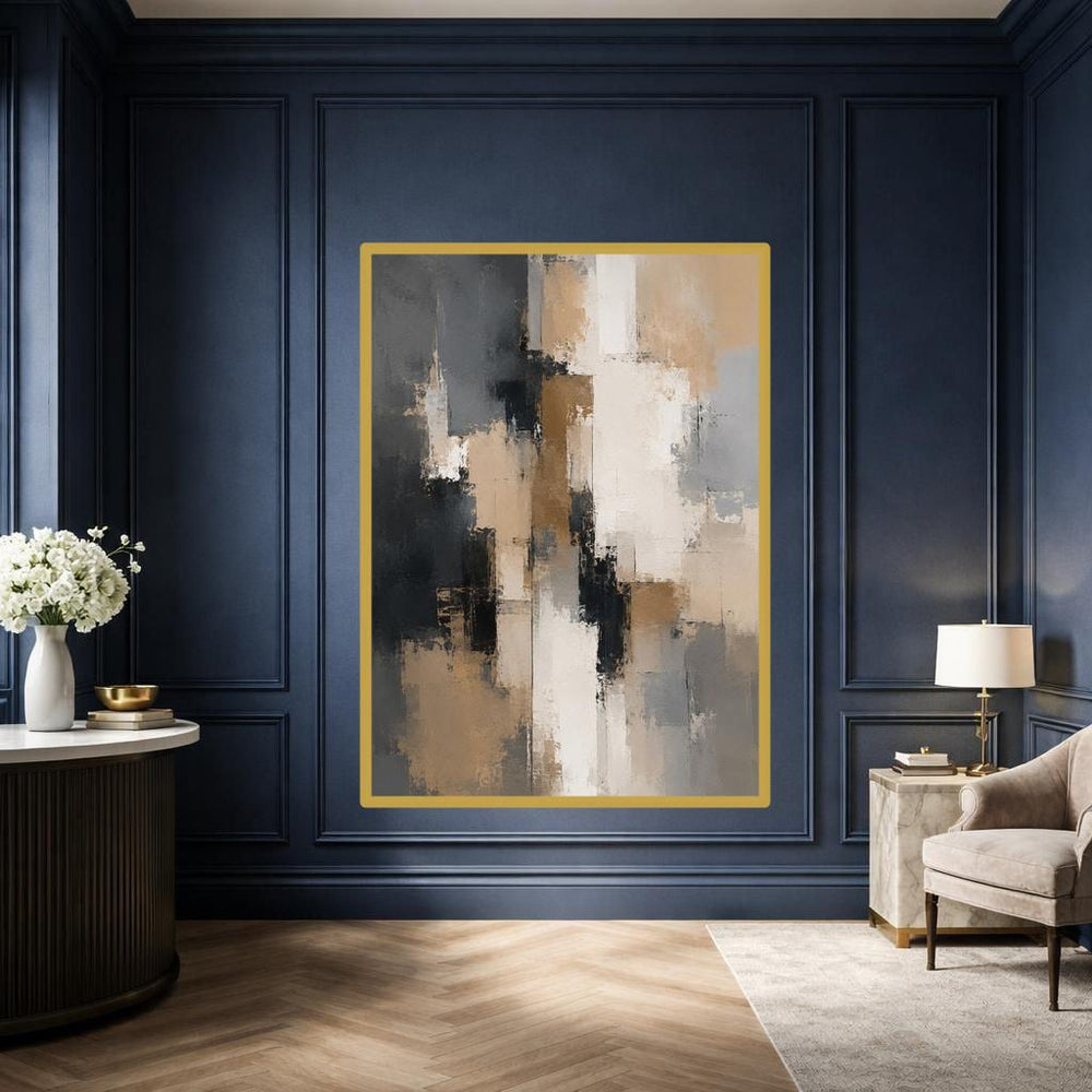 Abstract Color Blocks Canvas Print, Abstract Art Print, Living Room Wall Decor, Ready to Hang