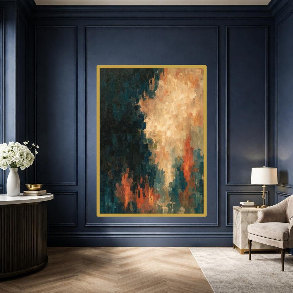 Abstract Color Blocks Canvas Print, Abstract Art Print, Living Room Wall Decor, Ready to Hang