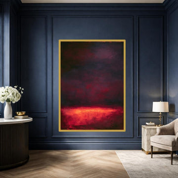 Mark Rothko Red Gallery Canvas Print, Modern Color Field Art, Living Room Wall Decor