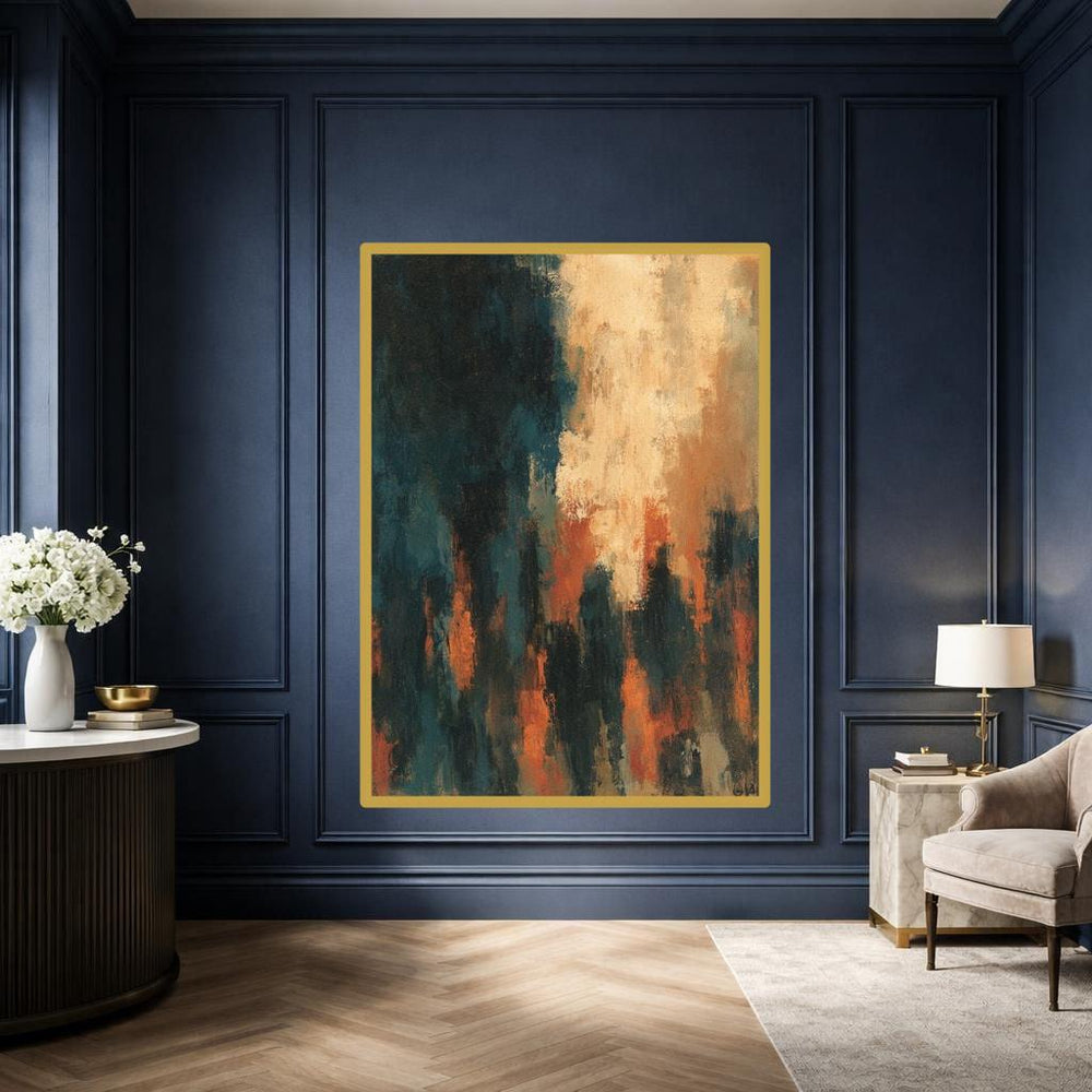 Mark Rothko Dark Green Canvas Wall Art, Modern Abstract Print, Living Room Decor, Gallery Wall Art