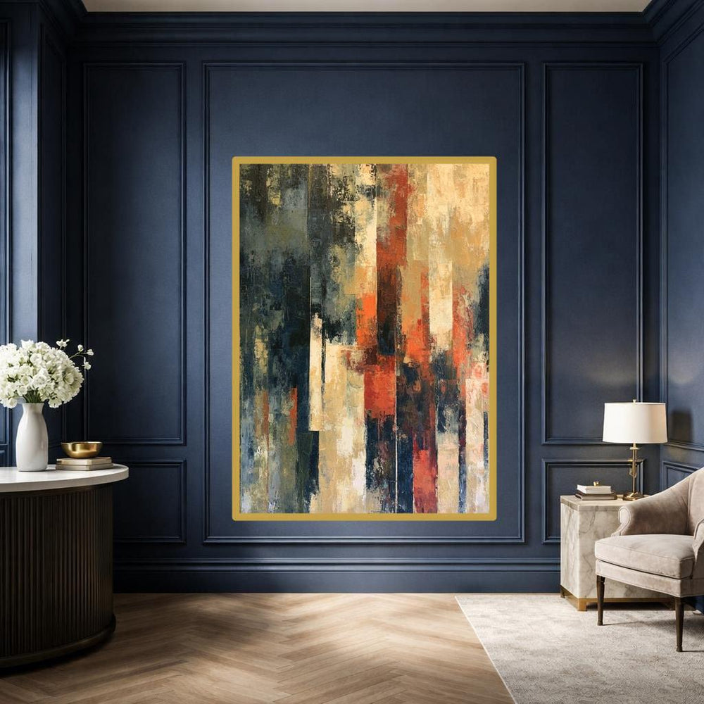 Abstract Color Blocks Canvas Print, Abstract Art Print, Living Room Wall Decor, Ready to Hang