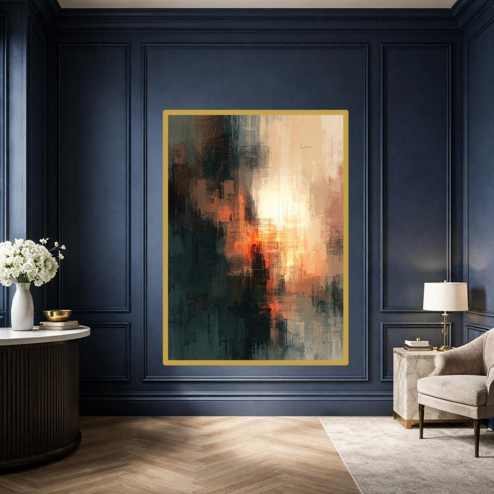 Abstract Color Blocks Canvas Print, Abstract Art Print, Living Room Wall Decor, Ready to Hang