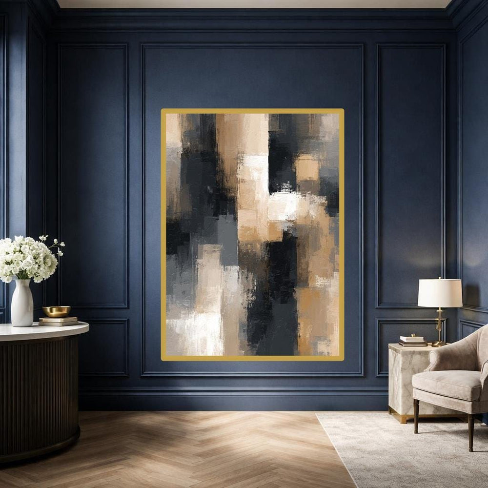 Abstract Color Blocks Canvas Print, Abstract Art Print, Living Room Wall Decor, Ready to Hang
