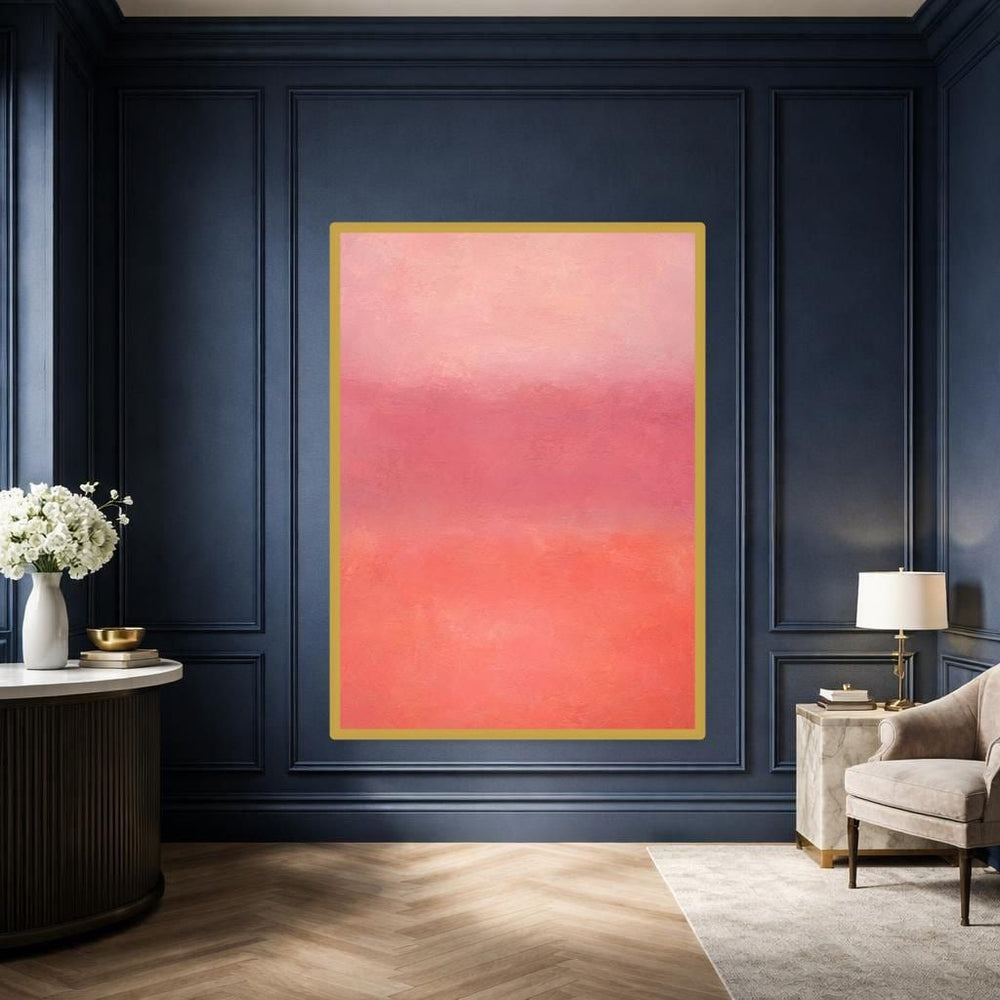 Mark Rothko Pink Canvas Wall Art, Modern Abstract Print, Living Room Decor, Gallery Wall Art