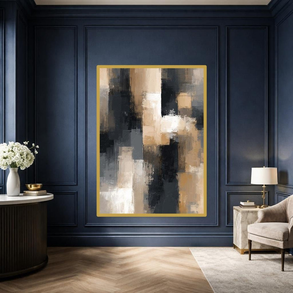 Abstract Color Blocks Canvas Print, Abstract Art Print, Living Room Wall Decor, Ready to Hang