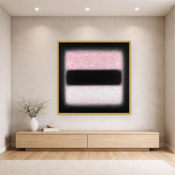 Mark Rothko Pink Color Block Canvas Wall Art, Modern Abstract Print, Living Room Decor