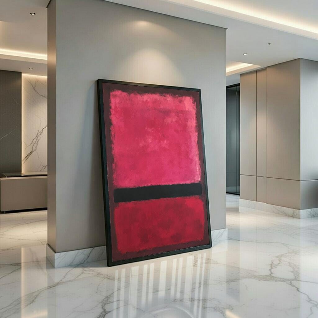 Image 3 of Mark Rothko Red Black Canvas Wall Art Print | Modern Living Room Decor | Statement Piece