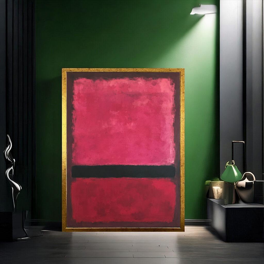 Image 2 of Mark Rothko Red Black Canvas Wall Art Print | Modern Living Room Decor | Statement Piece