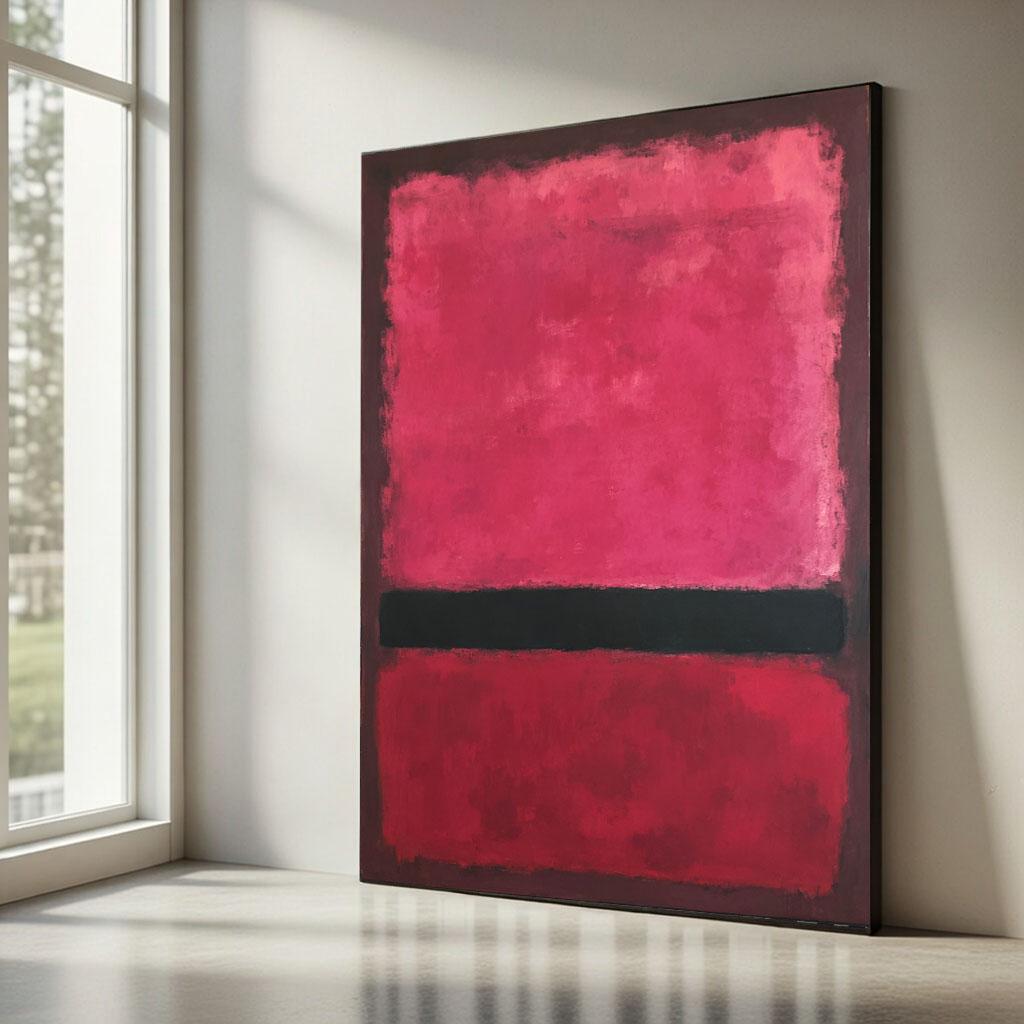 Image 5 of Mark Rothko Red Black Canvas Wall Art Print | Modern Living Room Decor | Statement Piece