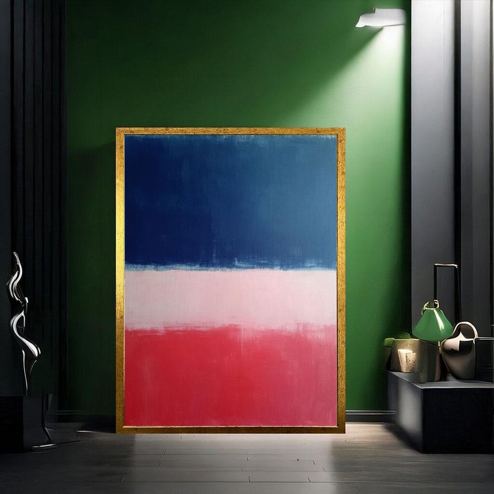 Mark Rothko Patina Blue Red Canvas  Modern Color Field Art