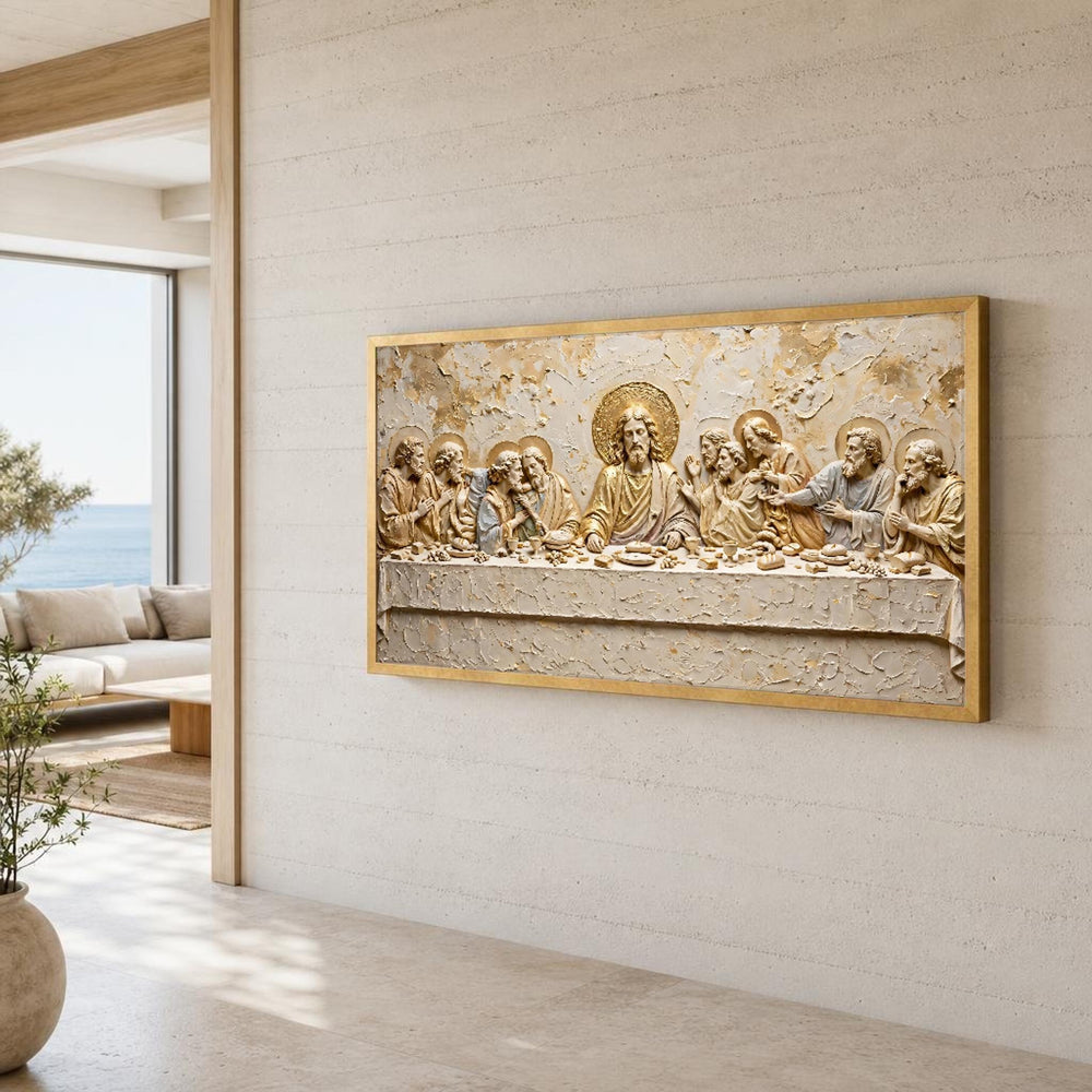 Last Supper Religious Canvas Wall Art, Christian Sacred, Christian Sacred Art