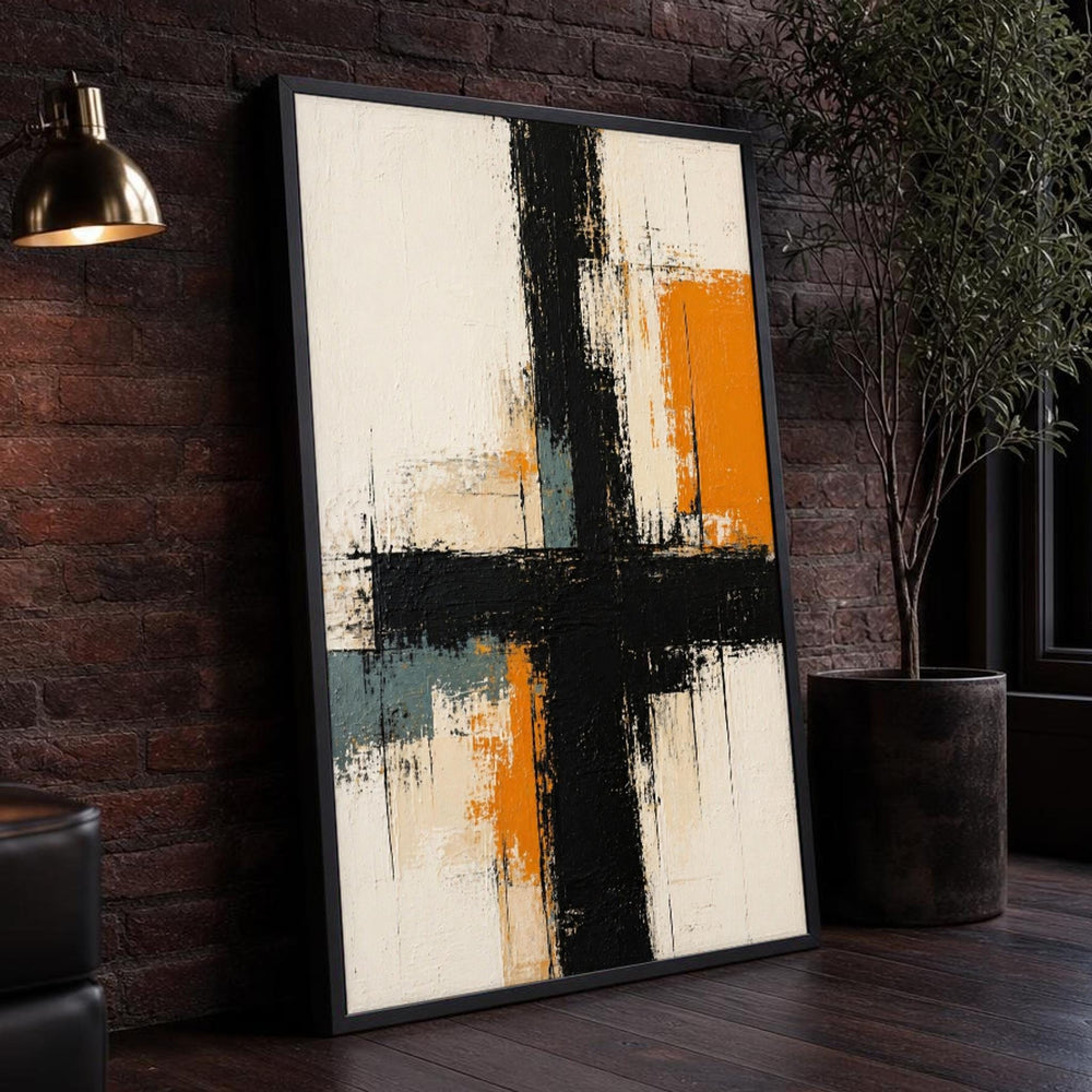 Abstract Composition Canvas Wall Art, Modern