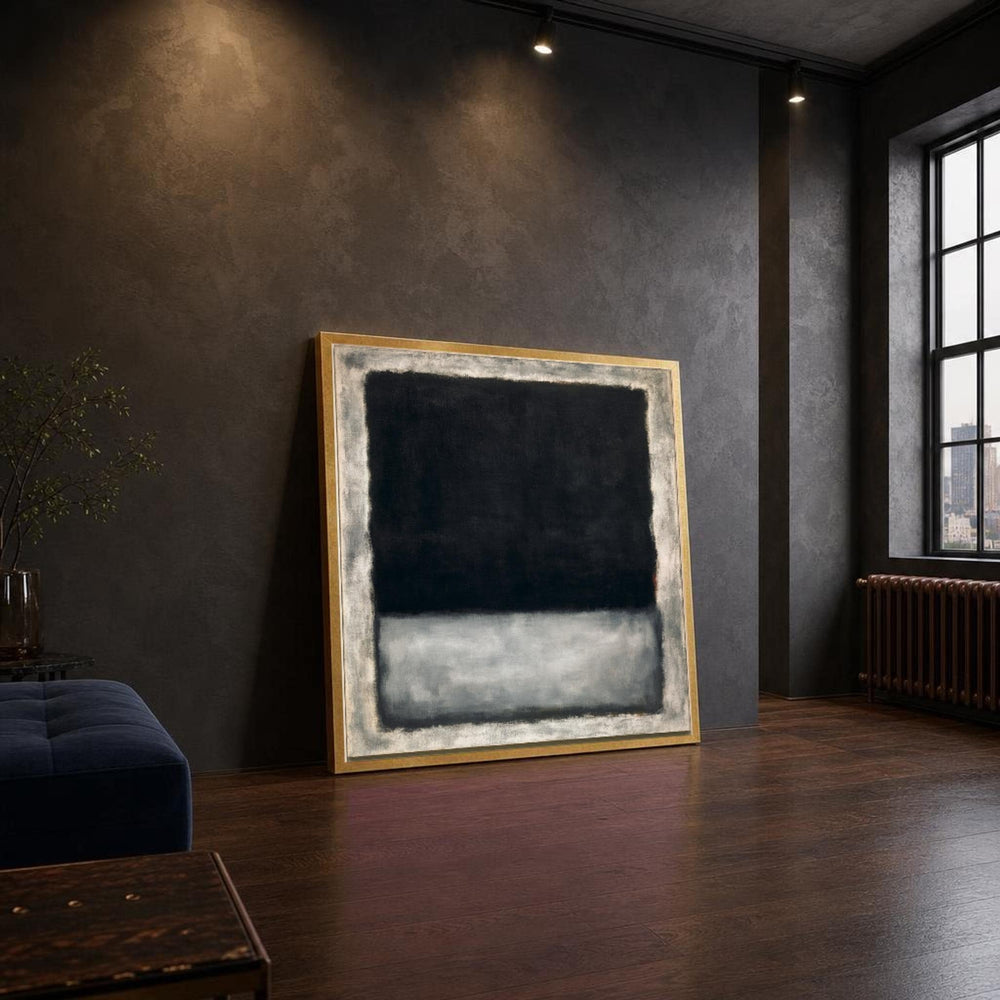 Mark Rothko Black and Gray Color Field Canvas Wall Art