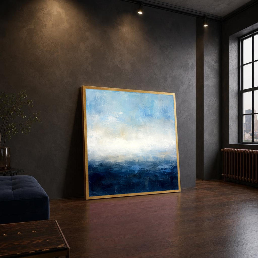 Abstract Seascape Canvas Wall Art, Calm