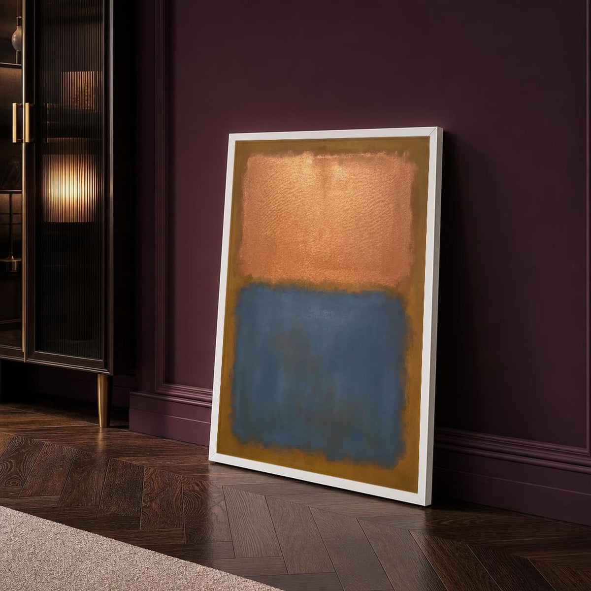 Mark Rothko Copper and Blue Color Field Canvas Wall Art