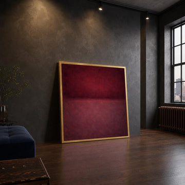 Mark Rothko Deep Red and Dark Red Color Field Canvas Wall Art, Abstract