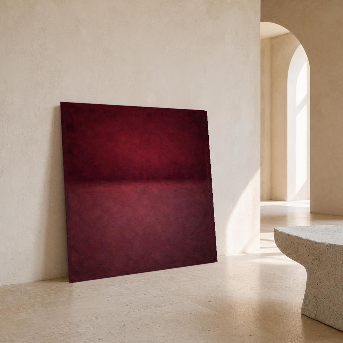 Mark Rothko Deep Red and Dark Red Color Field Canvas Wall Art, Abstract