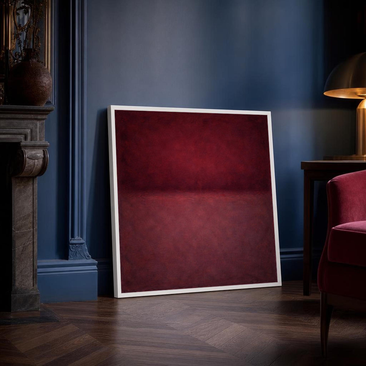 Mark Rothko Deep Red and Dark Red Color Field Canvas Wall Art, Abstract