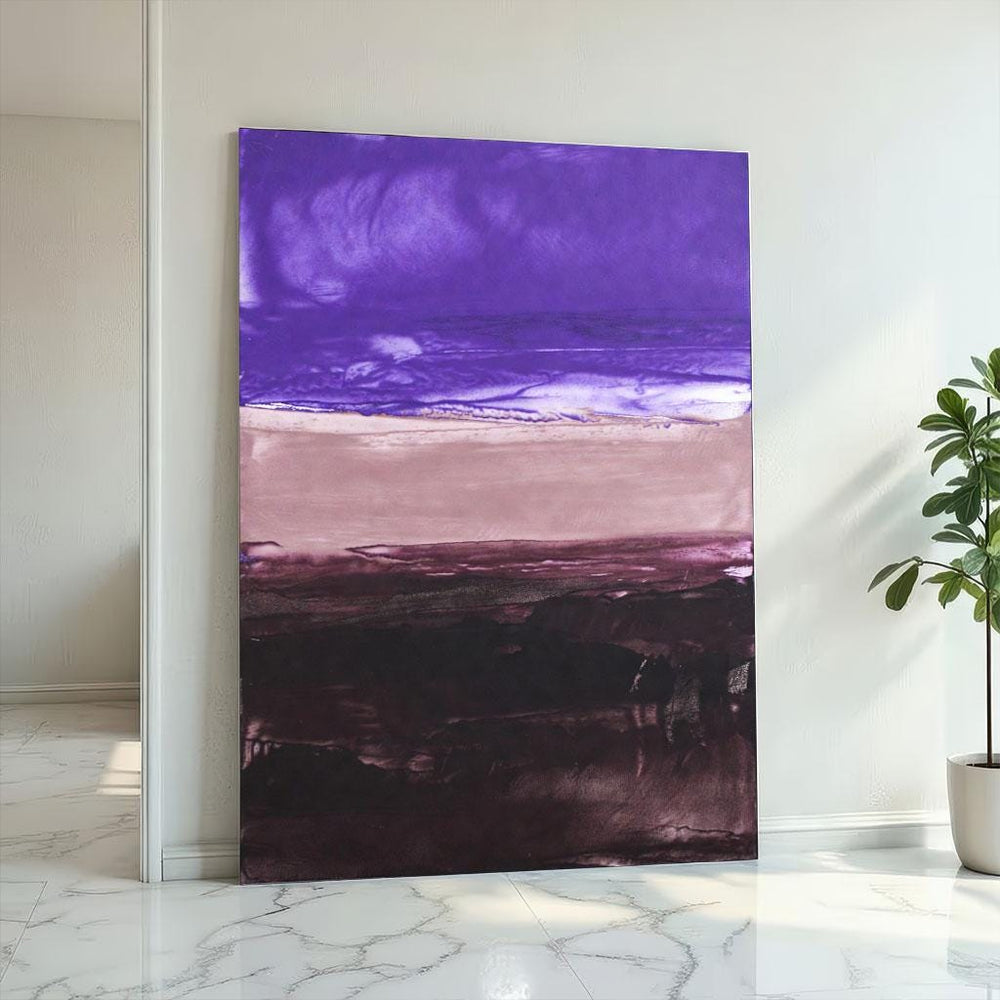 Purple Rothko Style Canvas Print, Modern Abstract Art
