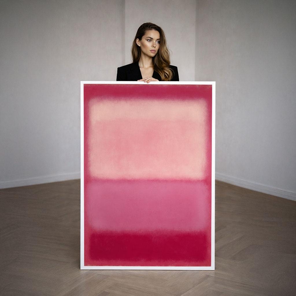 Image 3 of Mark Rothko Pink Magenta Canvas Wall Art Print | Modern Living Room Decor | Art Collectors