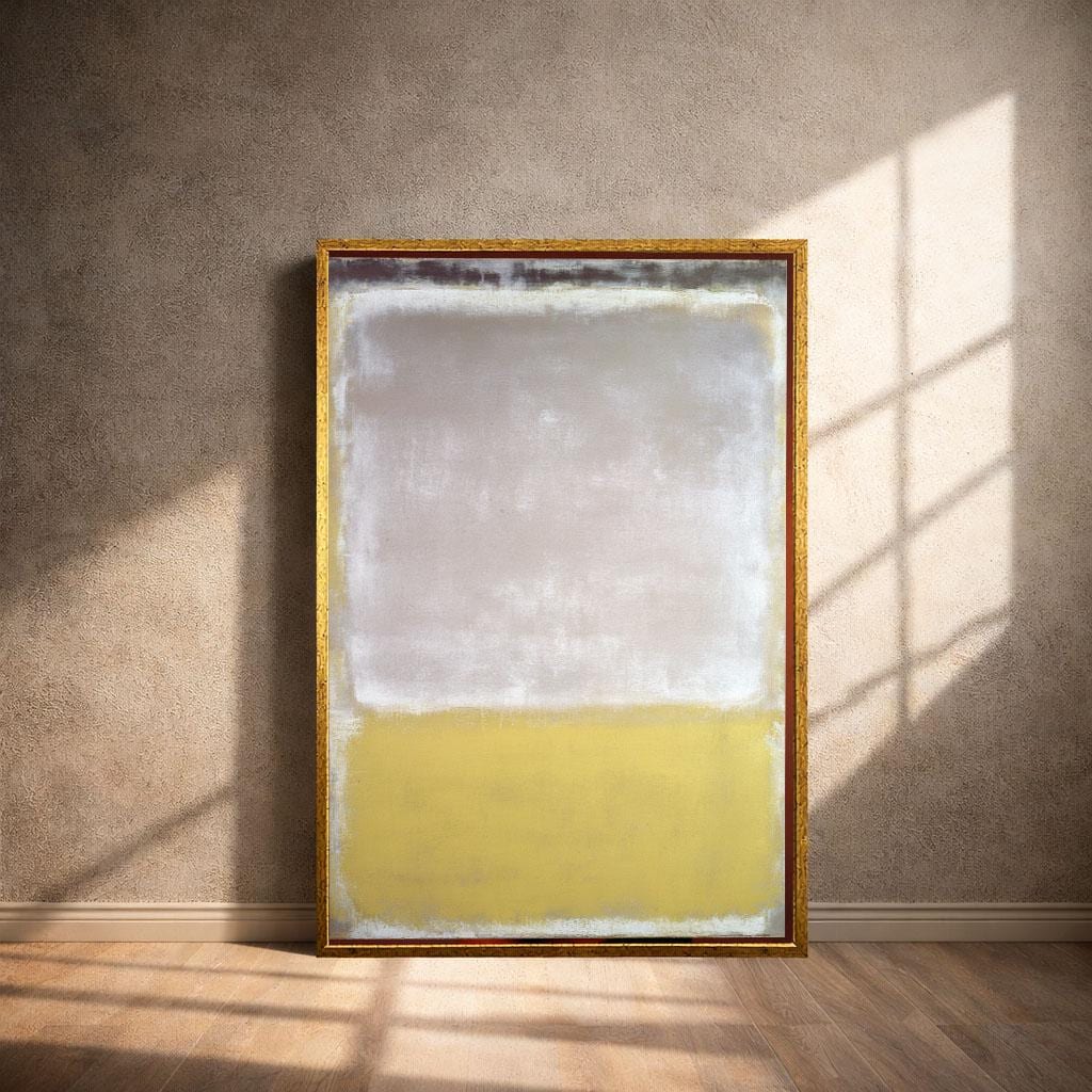 Image 4 of Mark Rothko Pale Yellow Cream Canvas Wall Art Print | Modern Living Room Decor | Art Collectors