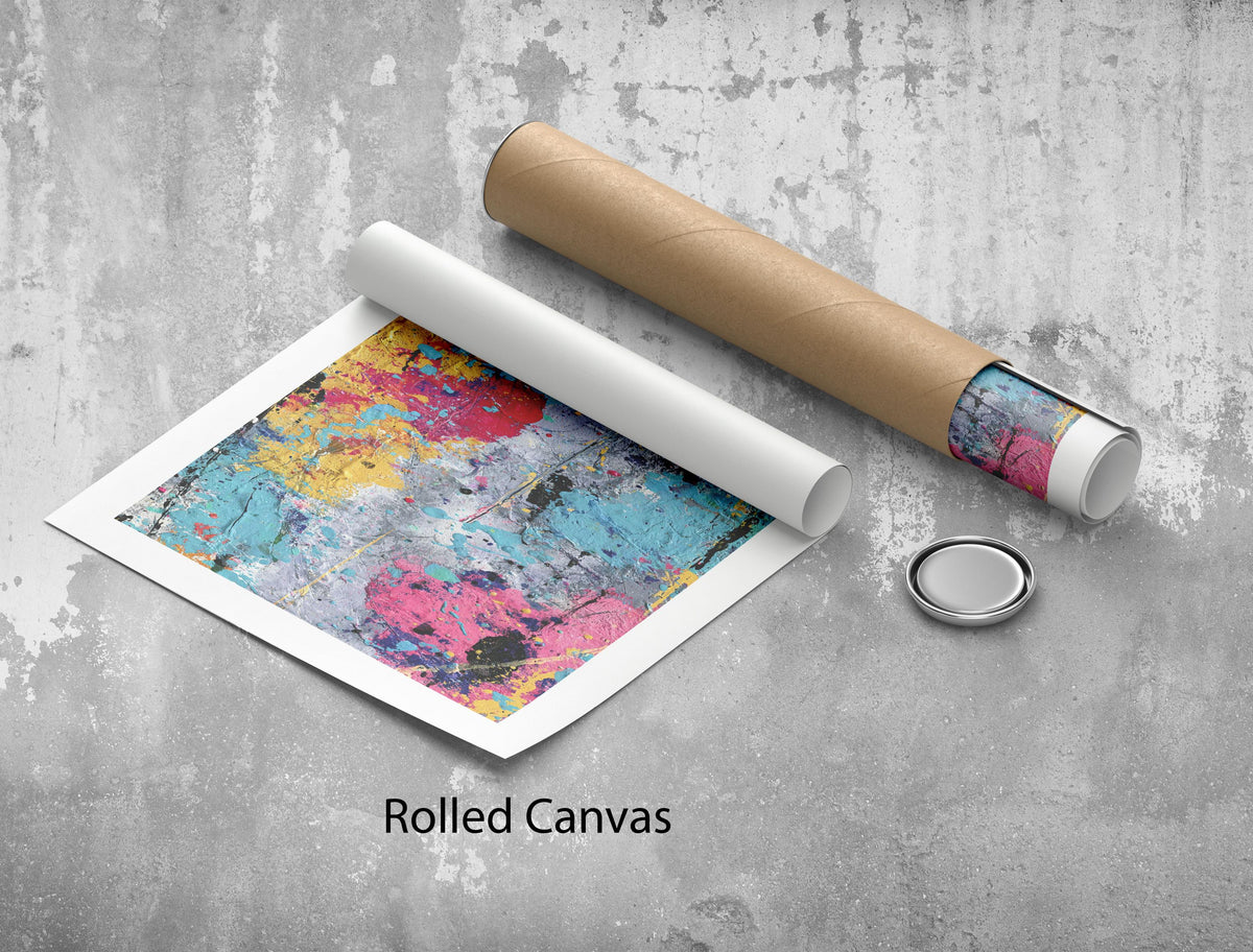 Image 5 of Colorful Abstract Canvas | Modern Brushstroke Art