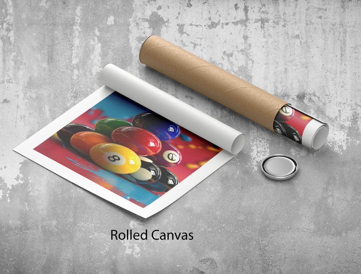 Image 5 of Colorful Billiard Balls Canvas | Pop Art Style