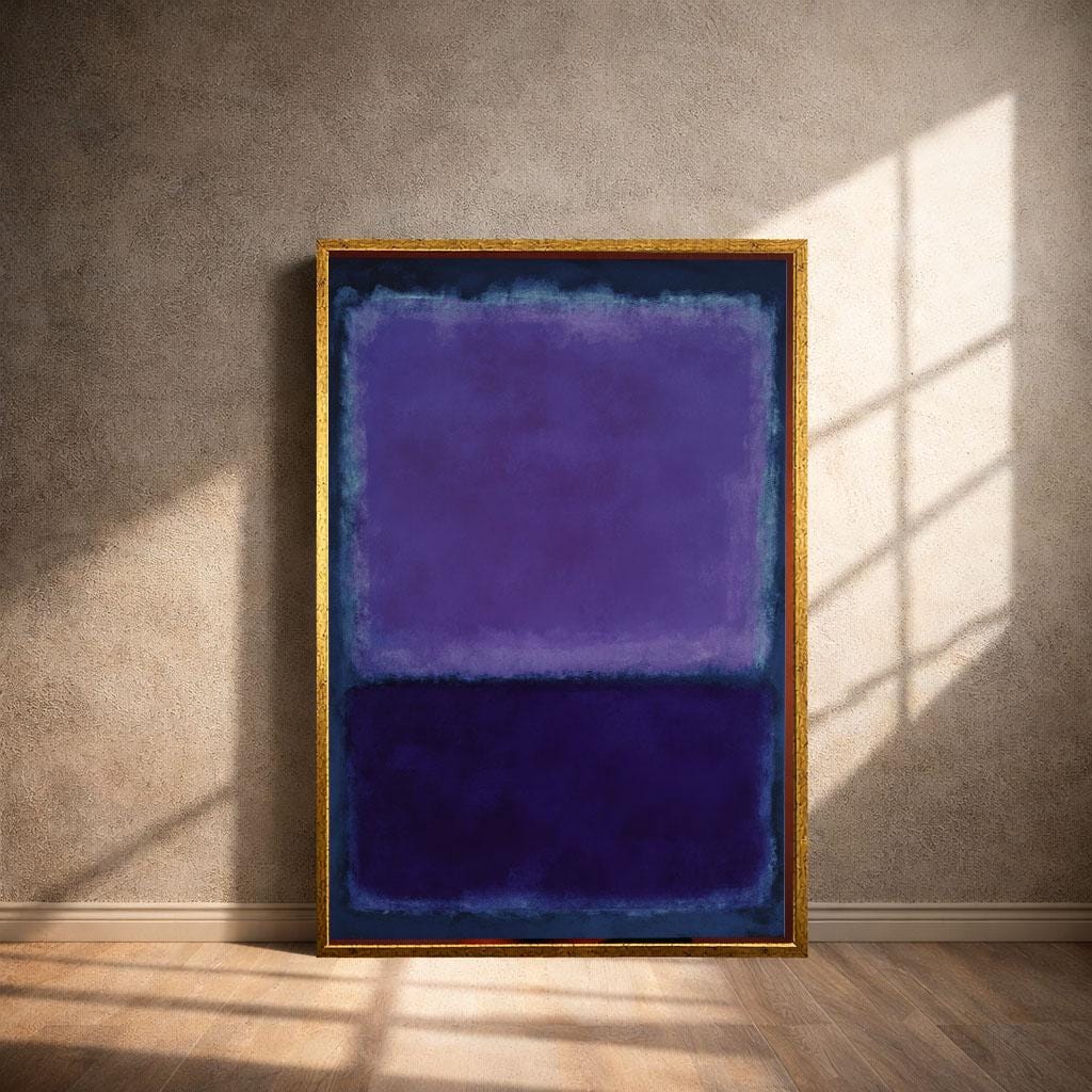 Image 4 of Mark Rothko Purple Patina Blue Canvas | Minimalist Color Field Art