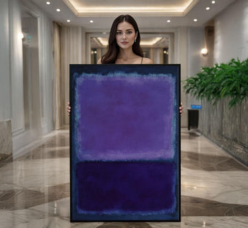 Image 1 of Mark Rothko Purple Patina Blue Canvas | Minimalist Color Field Art