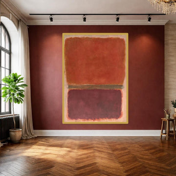 Mark Rothko Red Art Print, Abstract Color Field Canvas Art, Minimalist Living Room Decor, Framed Canvas