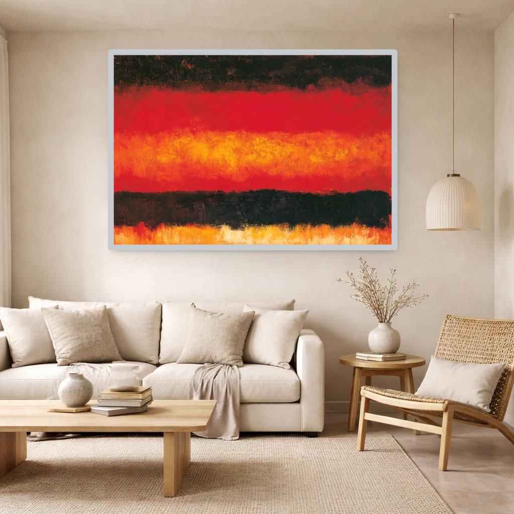 Mark Rothko Red Modern Canvas Print, Color Field Wall Art, Living Room Gallery Decor