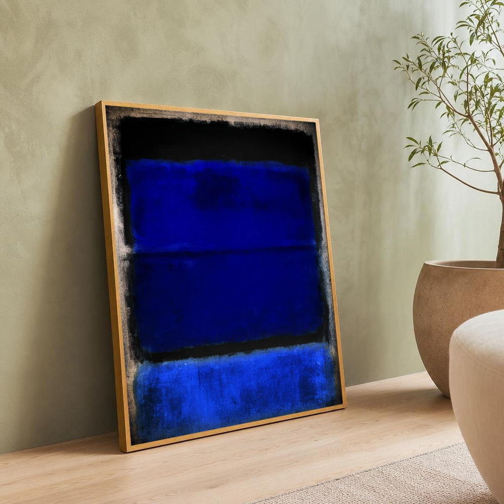 Mark Rothko Blue and Black Color Field Canvas Wall Art