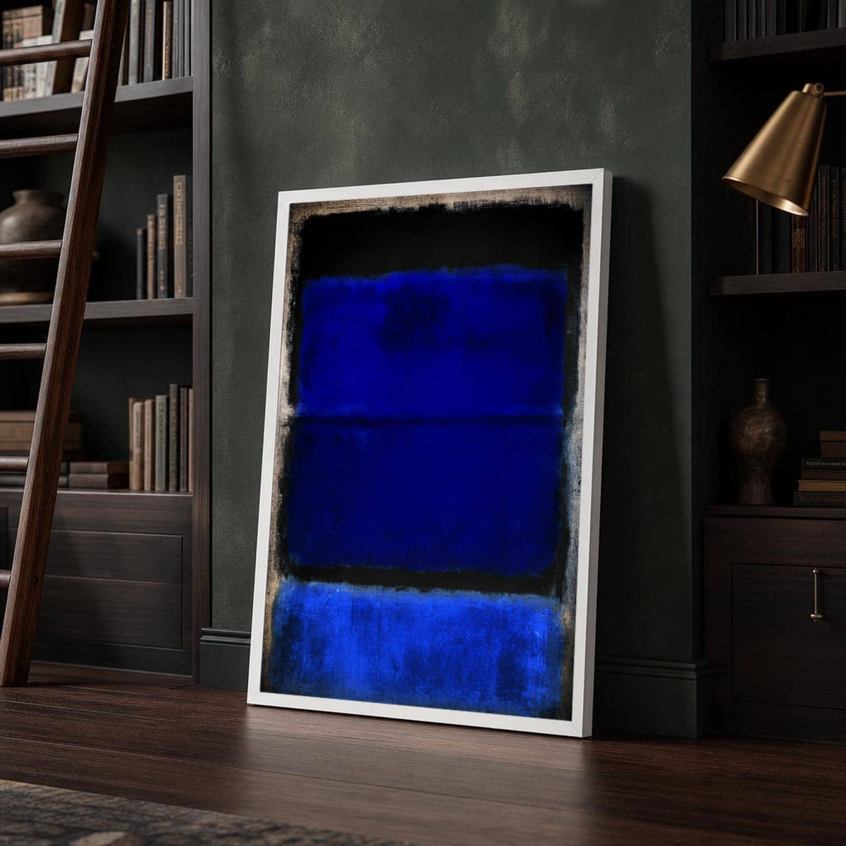 Mark Rothko Blue and Black Color Field Canvas Wall Art