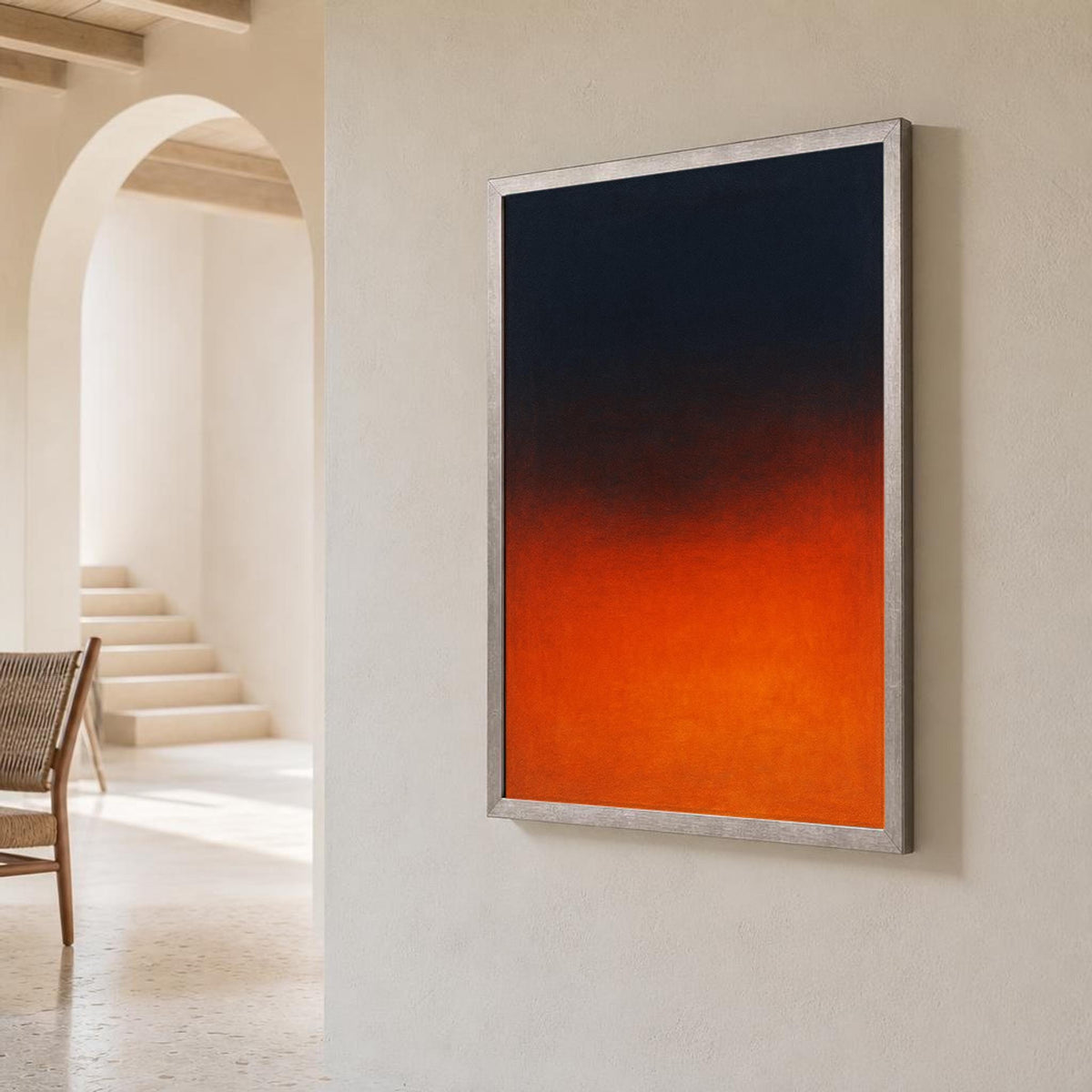 Color Field Abstract Canvas Wall Art, Modern, Calm
