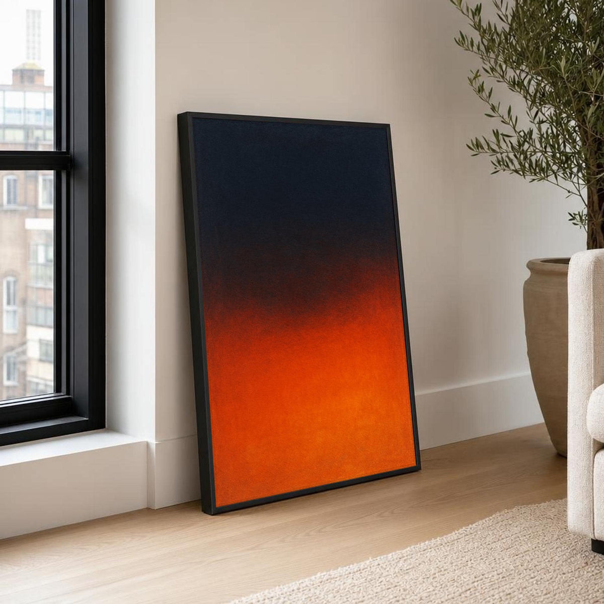 Color Field Abstract Canvas Wall Art, Modern, Calm