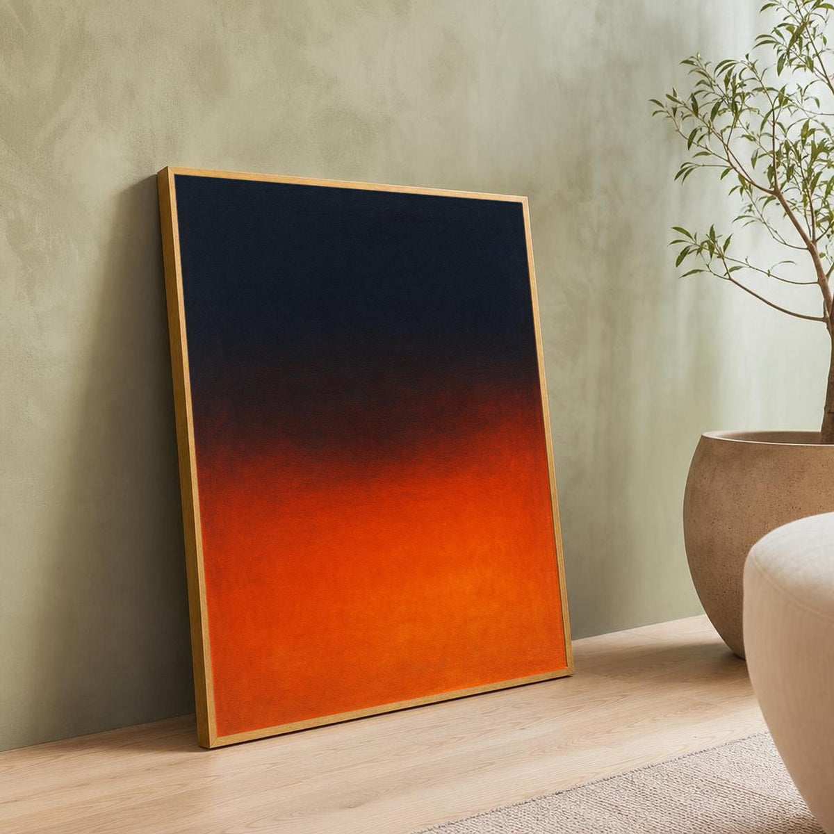 Color Field Abstract Canvas Wall Art, Modern, Calm