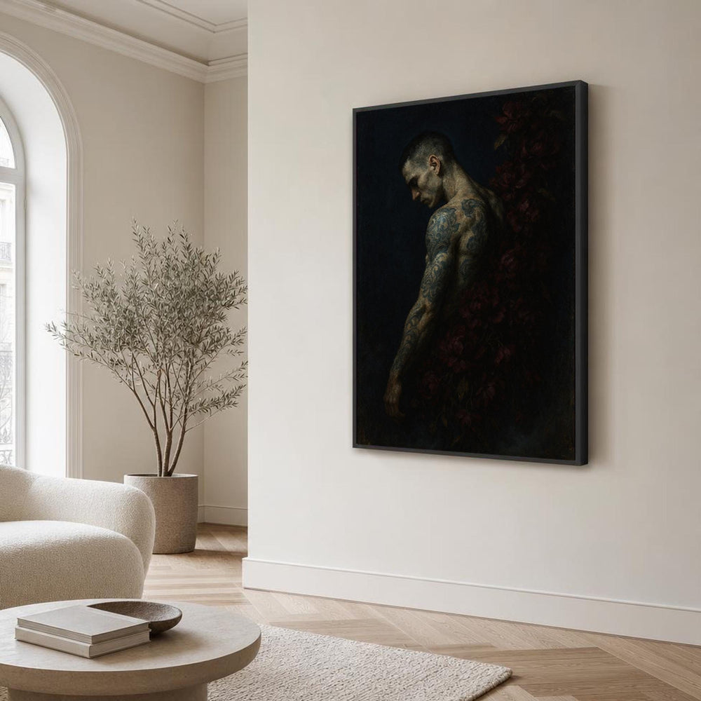 Tattooed Man Canvas Wall Art, Tattooed Arm