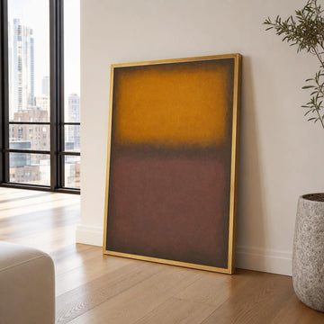 Mark Rothko Yellow and Brown Color Field Canvas Wall Art, Soft Transitions