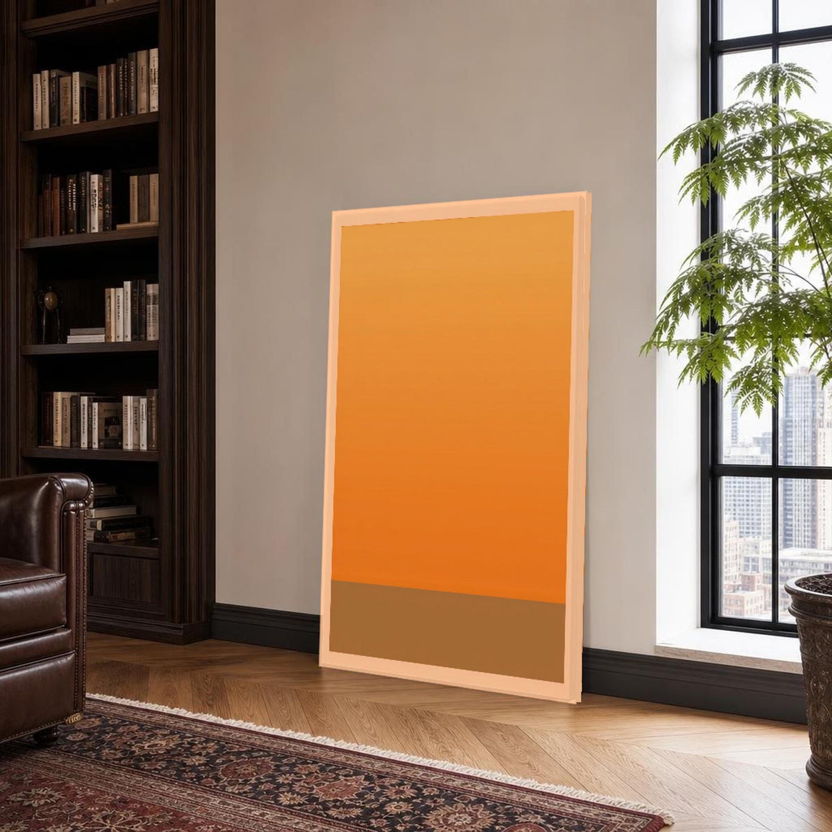 Mark Rothko Orange and Brown Color Field Canvas Wall Art