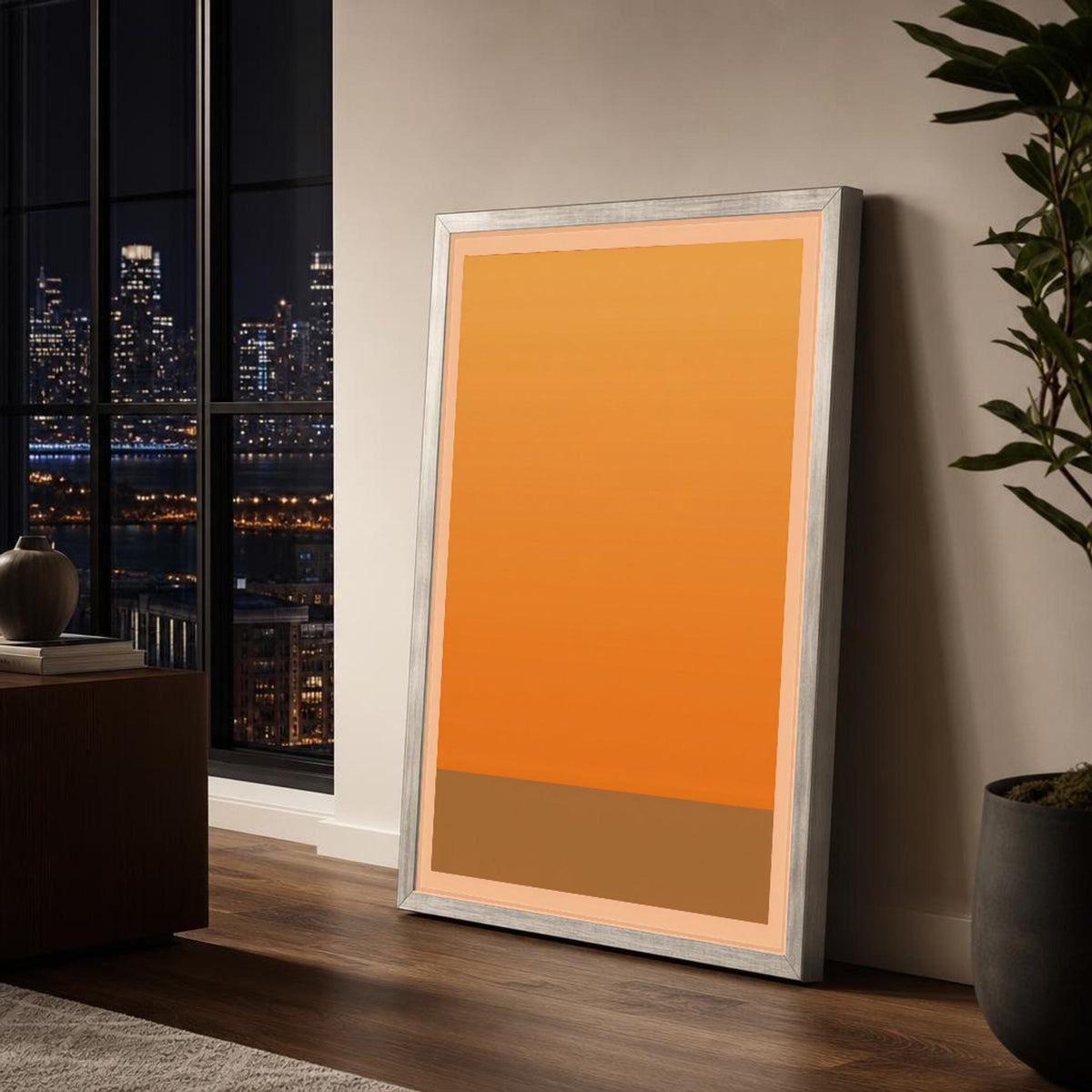 Mark Rothko Orange and Brown Color Field Canvas Wall Art
