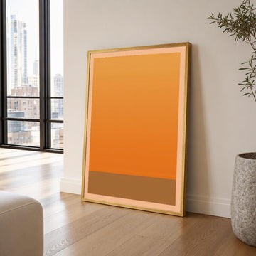 Mark Rothko Orange and Brown Color Field Canvas Wall Art