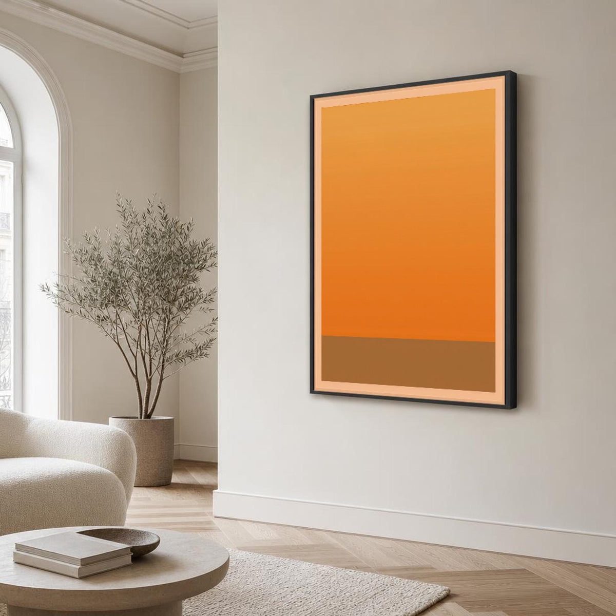 Mark Rothko Orange and Brown Color Field Canvas Wall Art