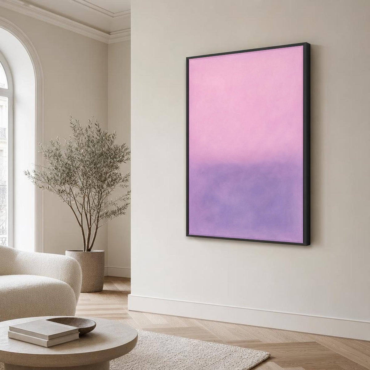 Mark Rothko Pink and Purple Color Field Canvas Wall Art, Soft Transitions
