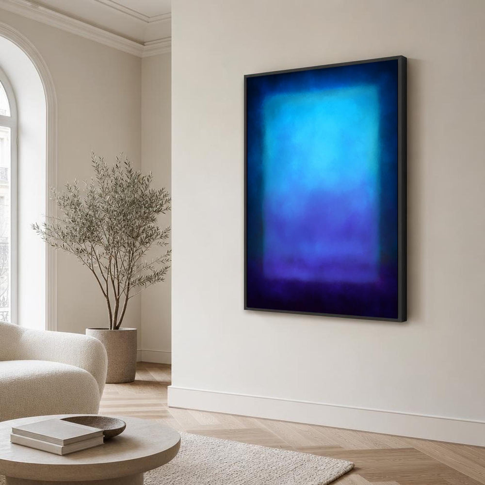 Mark Rothko Blue and Purple Color Field Canvas Wall Art, Abstract