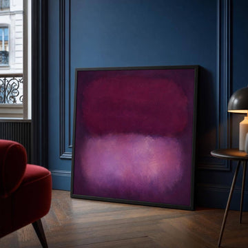Mark Rothko Deep Purple and Light Purple Color Field Canvas Wall Art